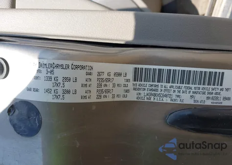 2005 Jeep Grand Cherokee Laredo/Columbia/Freedom z USA, uszkodzony, nr VIN 1J4GR48KX5C640721